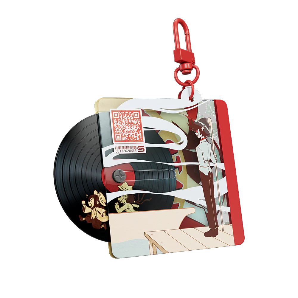 DEMONDICE: Spinning Vinyl Keychain - Image 4
