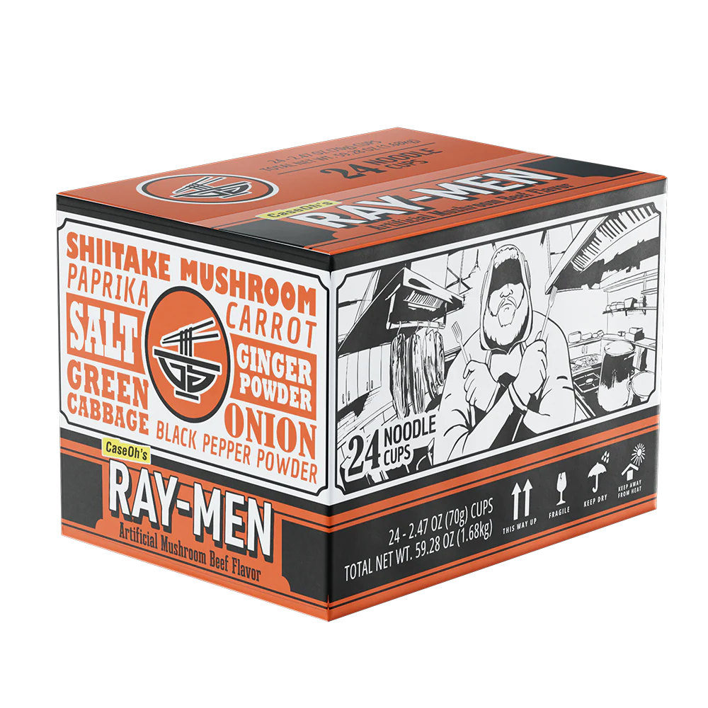 Gamer Soups Instant Noodles - CaseOh's Ray-Men (24 Cup Box) - Image 2