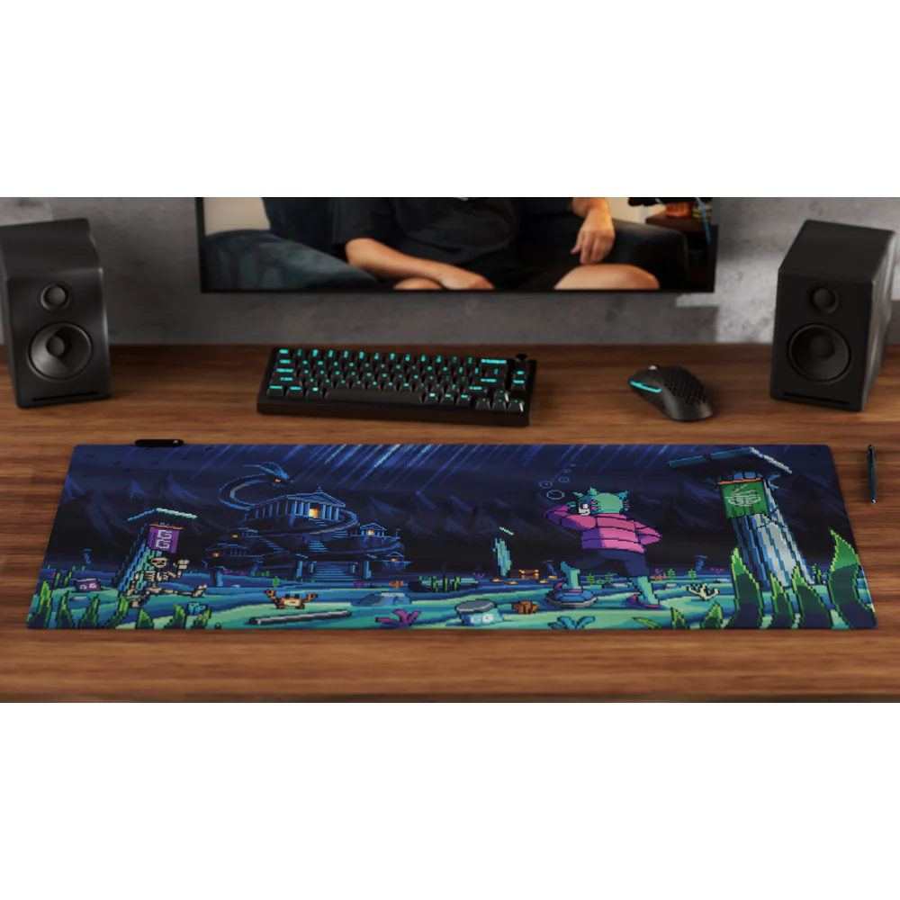PIXEL CUPS x BigPuffer: Leviathan's Crossing RGB Mouse Pad - Image 4