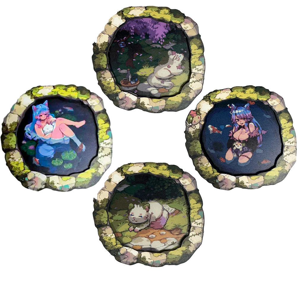 PIXEL CUPS x Silvervale Coaster Set - Image 2