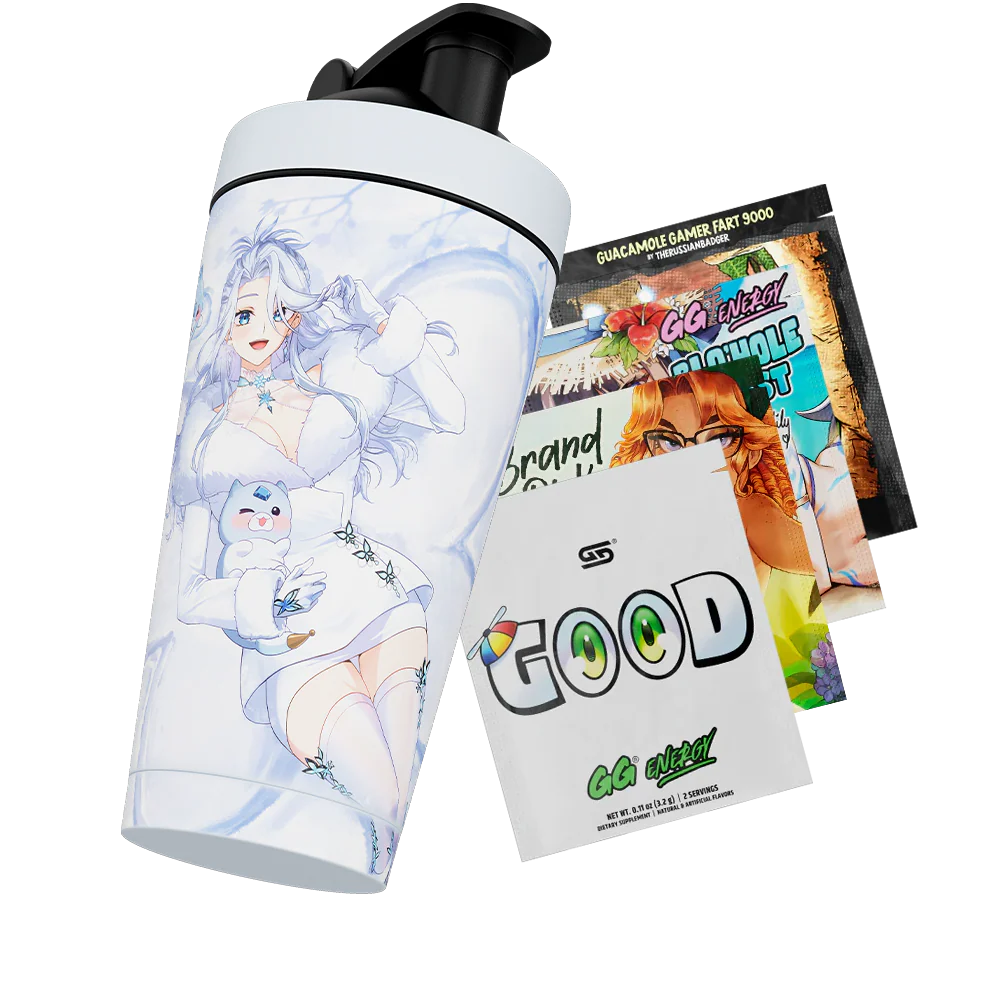 Waifu Cups x AmaLee: Snow Bunny Metal Shaker