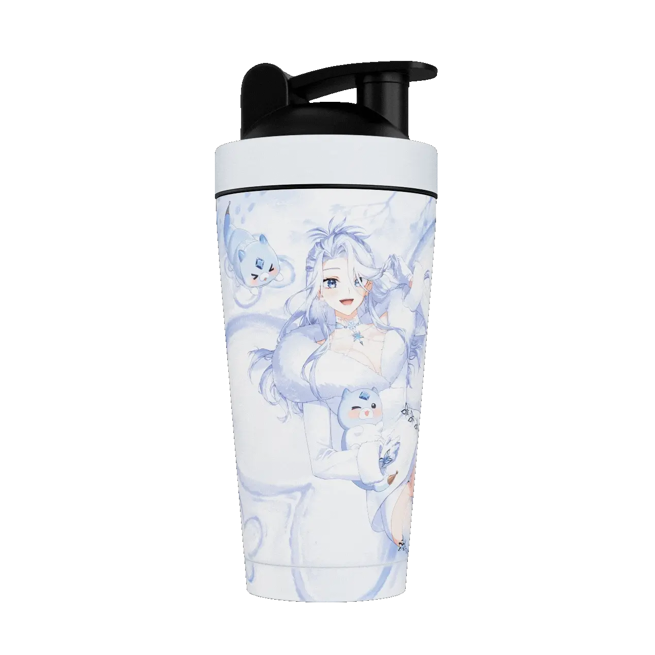 Waifu Cups x AmaLee: Snow Bunny Metal Shaker - Image 2
