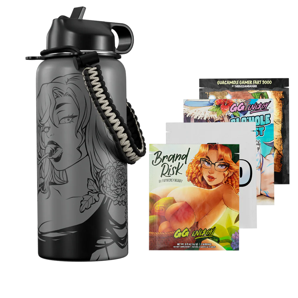 Waifu Jugs x PaymoneyWubby: Linework Metal Jug - Image 2